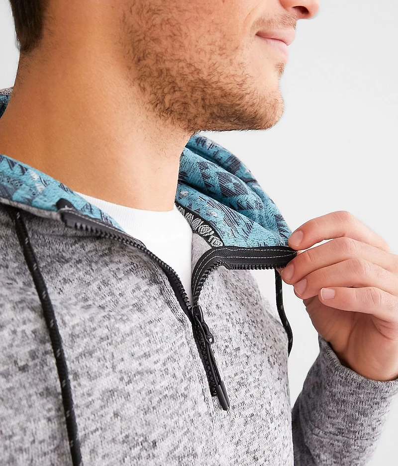 Quarter Zip Hooded Sweatshirt