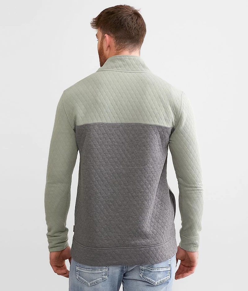 Quilted Henley Pullover
