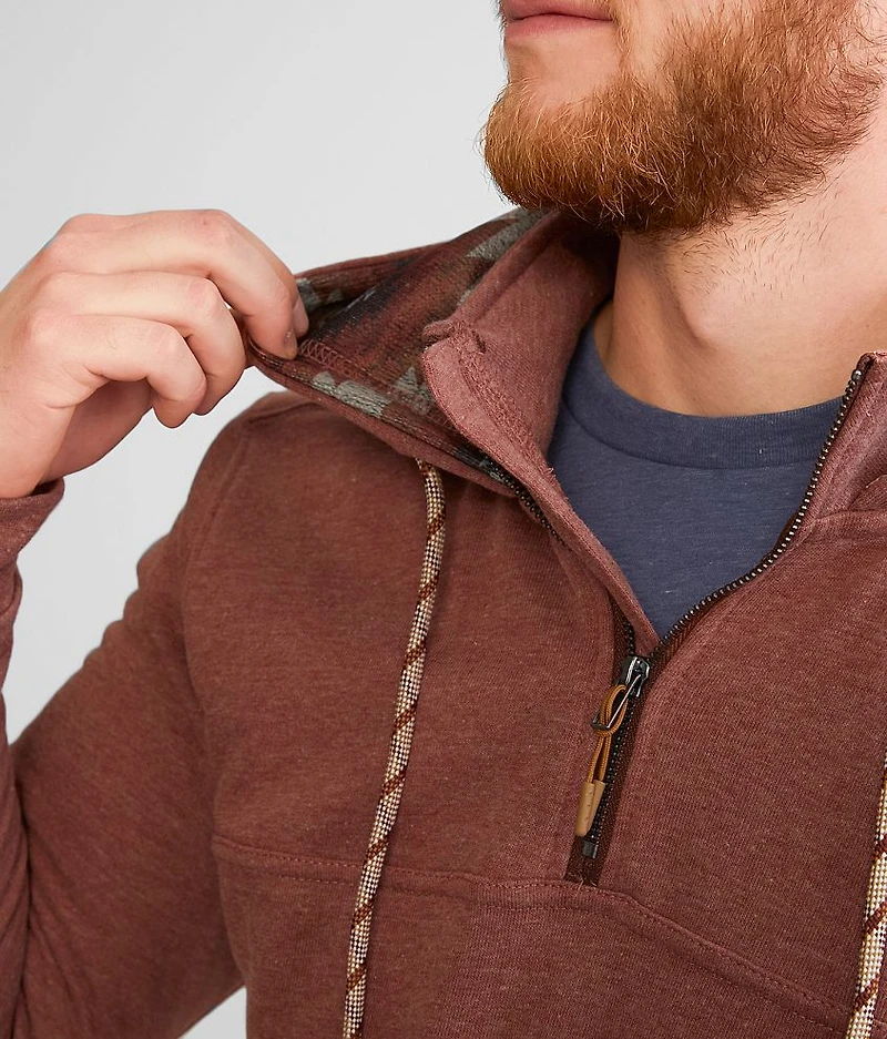 Quarter Zip Hooded Sweatshirt