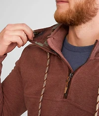 Quarter Zip Hooded Sweatshirt
