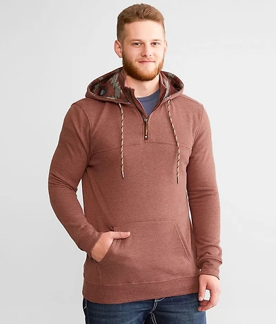 Quarter Zip Hooded Sweatshirt