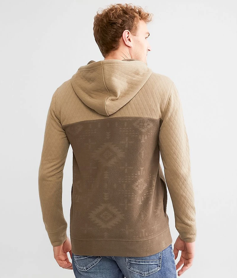 Quilted Quarter Zip Hoodie