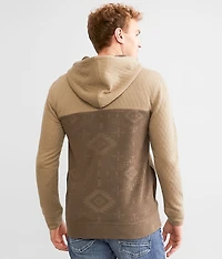 Quilted Quarter Zip Hoodie