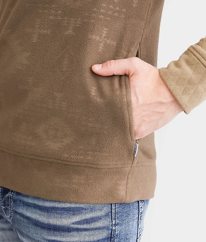 Quilted Quarter Zip Hoodie