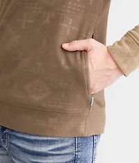 Quilted Quarter Zip Hoodie