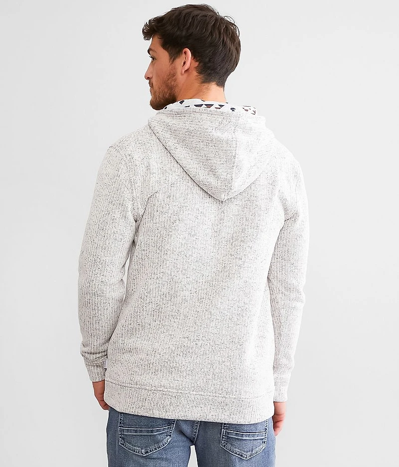 Cozy Stripe Henley Hoodie