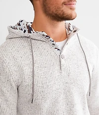 Cozy Stripe Henley Hoodie