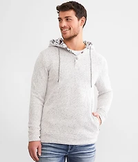 Cozy Stripe Henley Hoodie