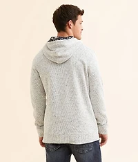 Cozy Stripe Henley Hoodie