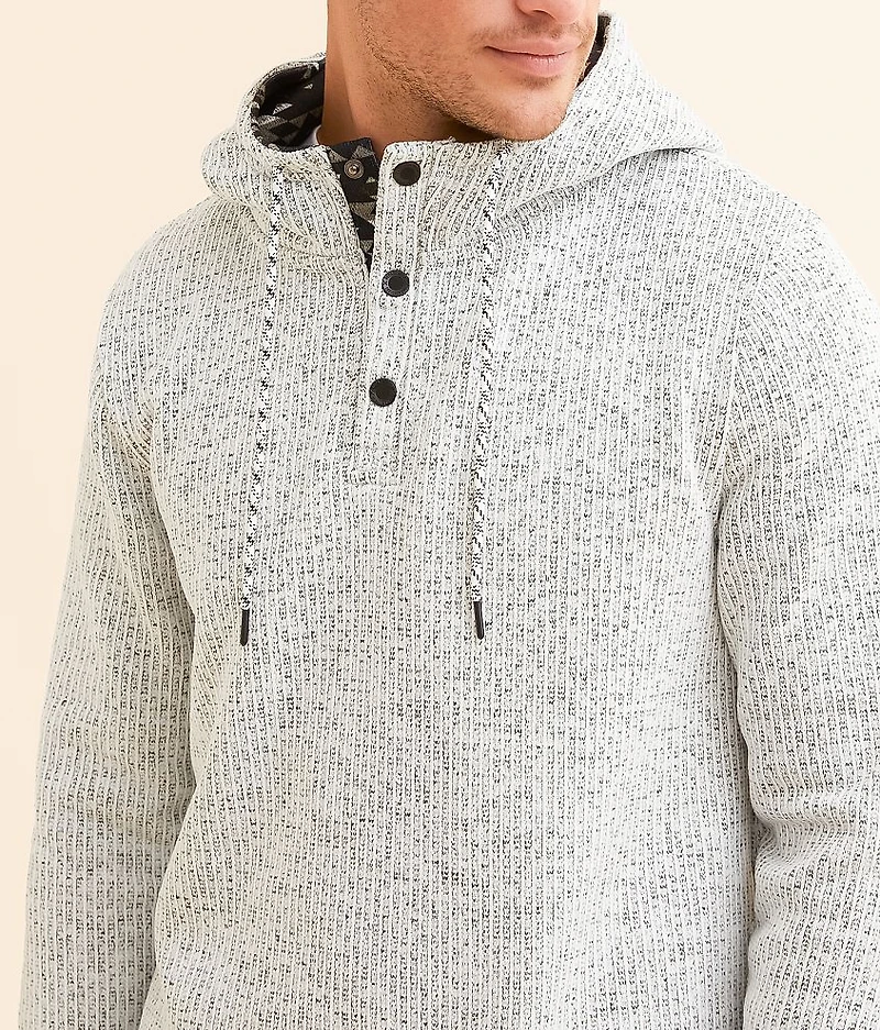 Cozy Stripe Henley Hoodie