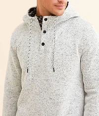 Cozy Stripe Henley Hoodie