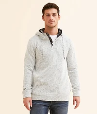 Cozy Stripe Henley Hoodie