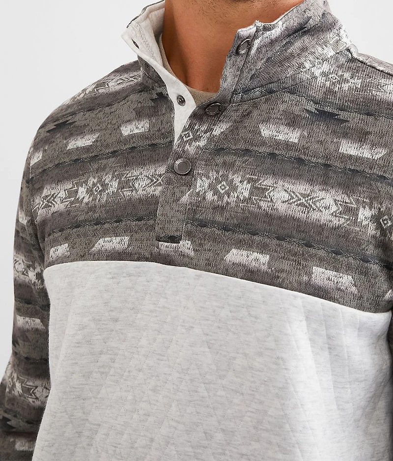 Western Quilted Quarter Snap Pullover