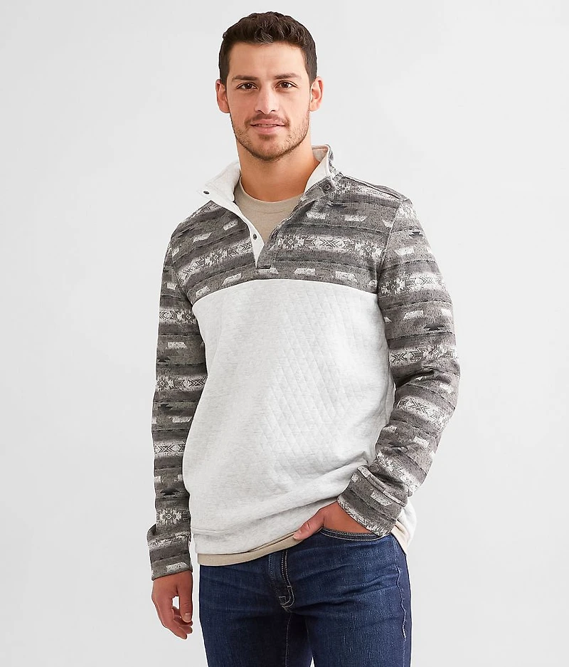 Western Quilted Quarter Snap Pullover