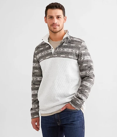 Western Quilted Quarter Snap Pullover