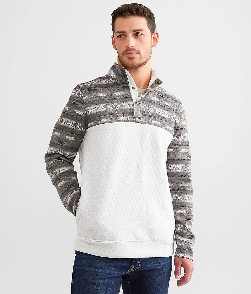 Western Quilted Quarter Snap Pullover