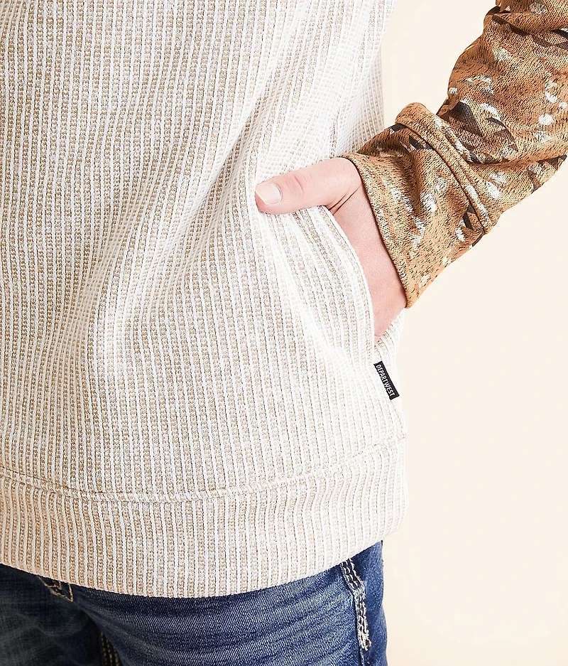 Southwestern Henley Hooded Sweatshirt