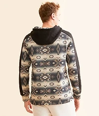 Ombre Aztec Hooded Sweatshirt
