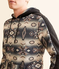 Ombre Aztec Hooded Sweatshirt