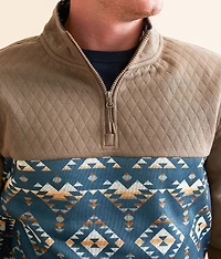 Southwestern Quarter Zip Pullover