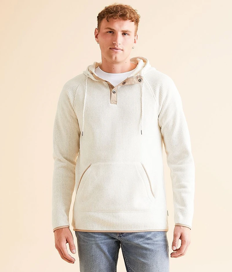 Cozy Henley Hooded Sweatshirt