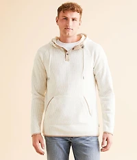 Cozy Henley Hooded Sweatshirt
