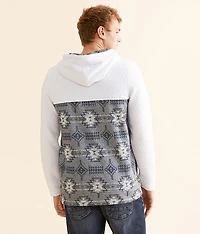 Southwestern Quarter Zip Hooded Sweatshirt