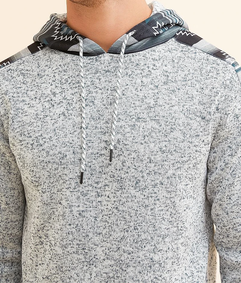 Pieced Southwestern Hooded Sweatshirt