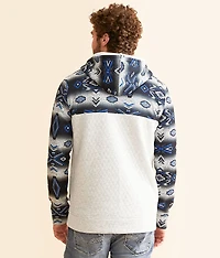 Southwestern Henley Hooded Sweatshirt