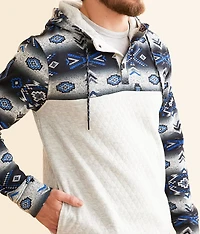 Southwestern Henley Hooded Sweatshirt