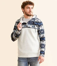 Southwestern Henley Hooded Sweatshirt