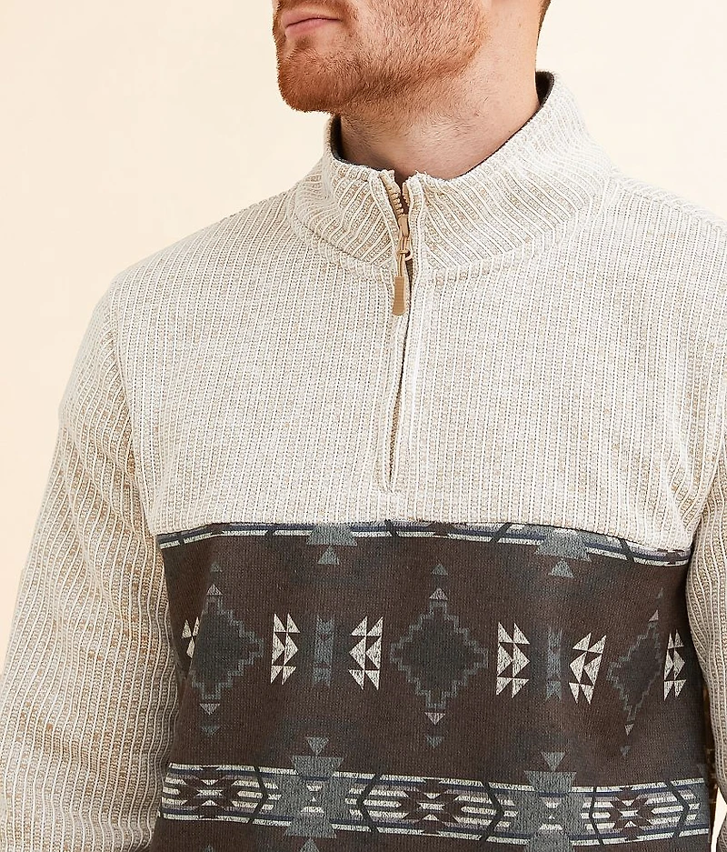 Southwestern Quarter Zip Pullover