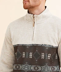 Southwestern Quarter Zip Pullover