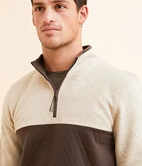 Embossed Polar Fleece Pullover