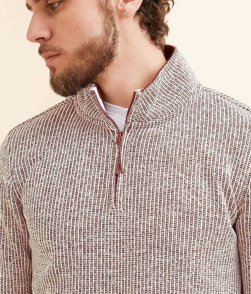 Cozy Knit Quarter Zip Pullover