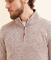 Cozy Knit Quarter Zip Pullover