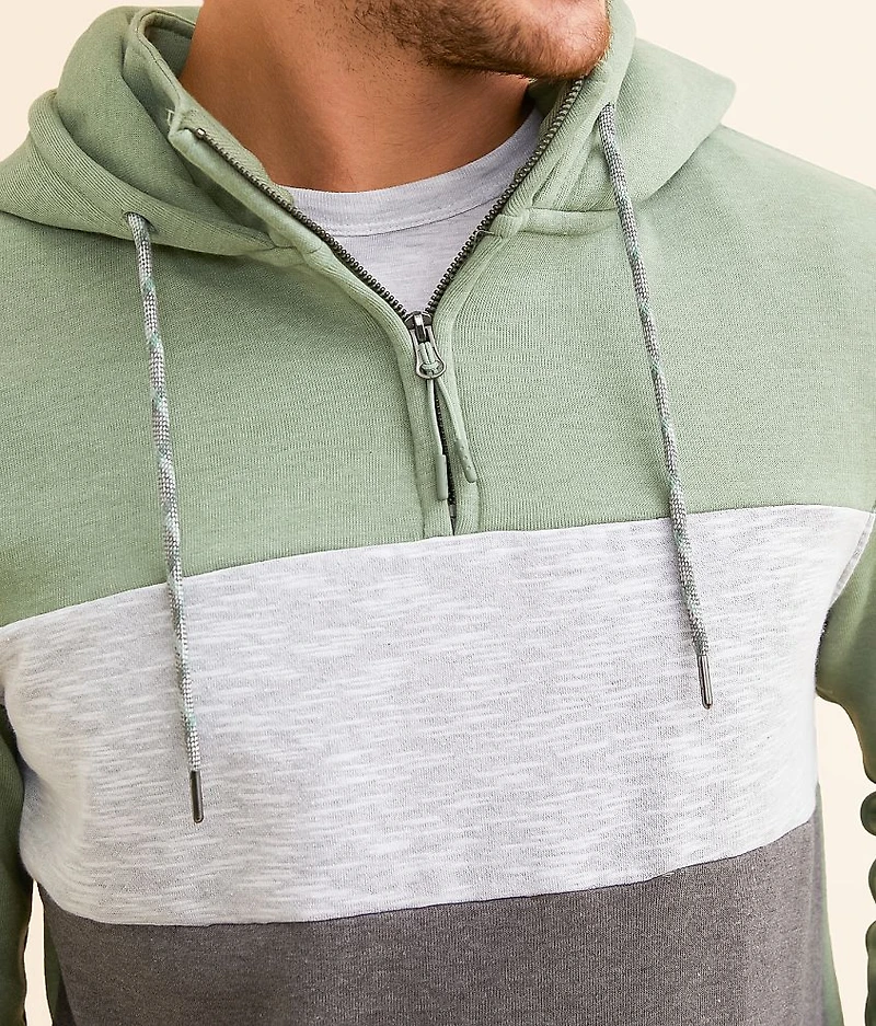 Quarter Zip Hooded Sweatshirt