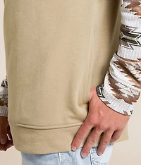 Color Block Quarter Snap Pullover
