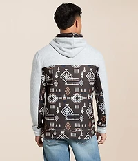 Quilted Southwestern Hooded Sweatshirt