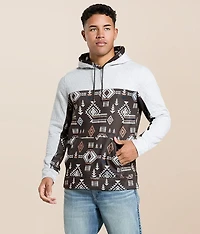 Quilted Southwestern Hooded Sweatshirt