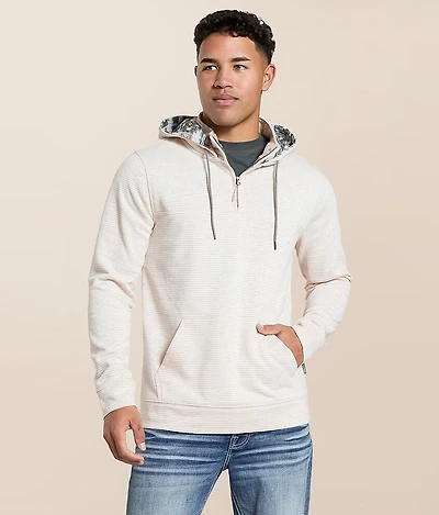 Quarter Zip Hooded Sweatshirt