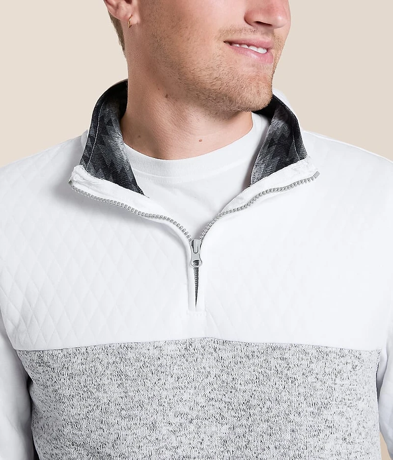 Marled Quarter Zip Pullover