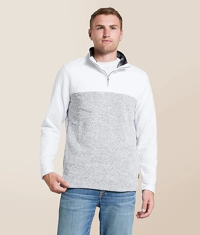 Marled Quarter Zip Pullover