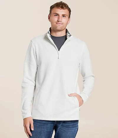 Marled Quarter Zip Pullover