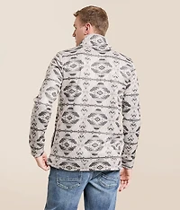 Southwestern Print Quarter Snap Pullover