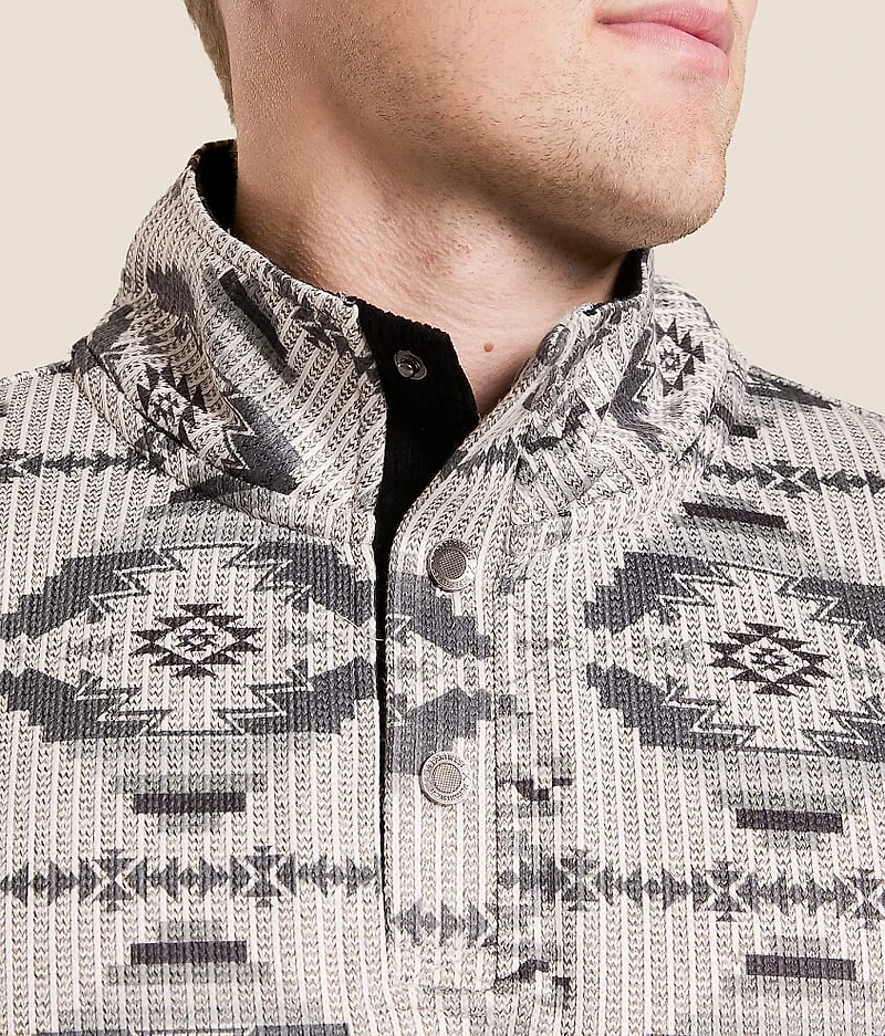 Southwestern Print Quarter Snap Pullover