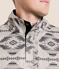 Southwestern Print Quarter Snap Pullover