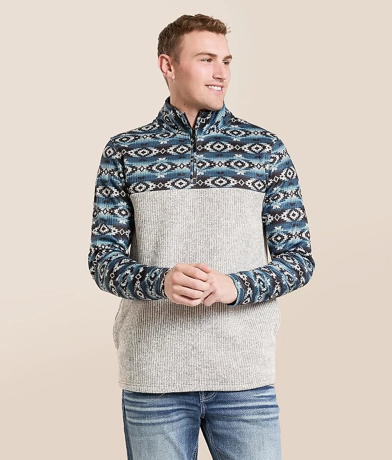 Southwestern Quarter Zip Pullover