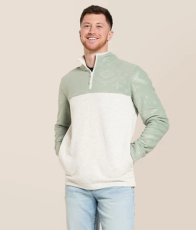 Pieced Fleece Pullover