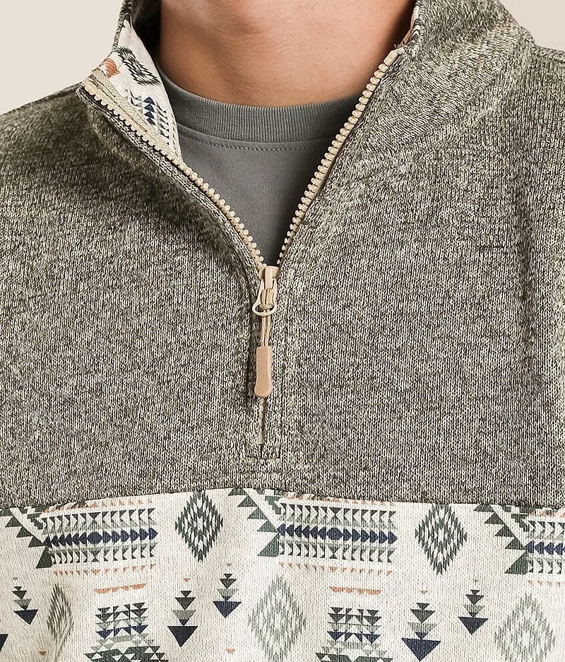 Southwestern Quarter Zip Pullover